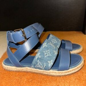 Louis Vuitton Flat Sandals Size 7